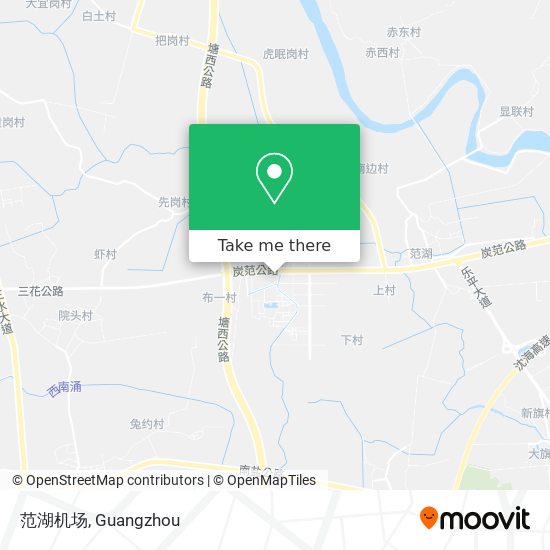 范湖机场 map