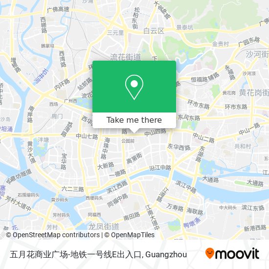 五月花商业广场-地铁一号线E出入口 map