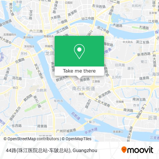 44路(珠江医院总站-车陂总站) map