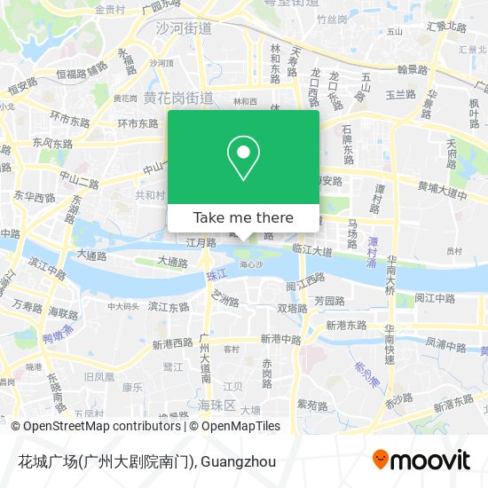 花城广场(广州大剧院南门) map