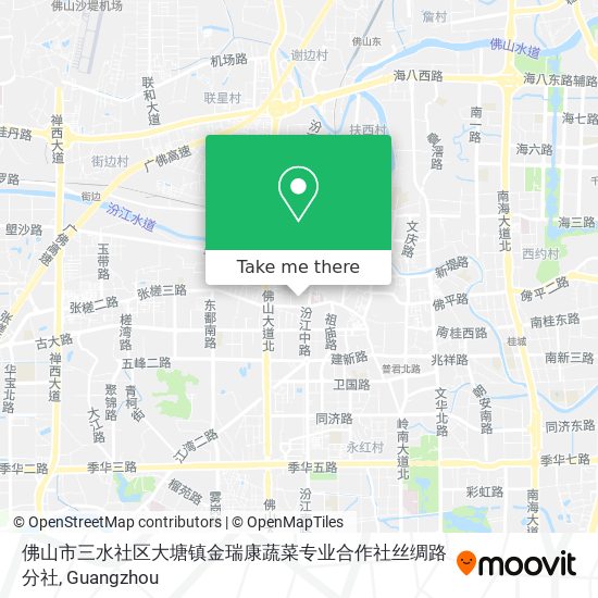 佛山市三水社区大塘镇金瑞康蔬菜专业合作社丝绸路分社 map