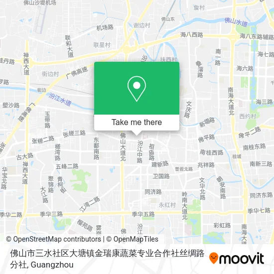 佛山市三水社区大塘镇金瑞康蔬菜专业合作社丝绸路分社 map