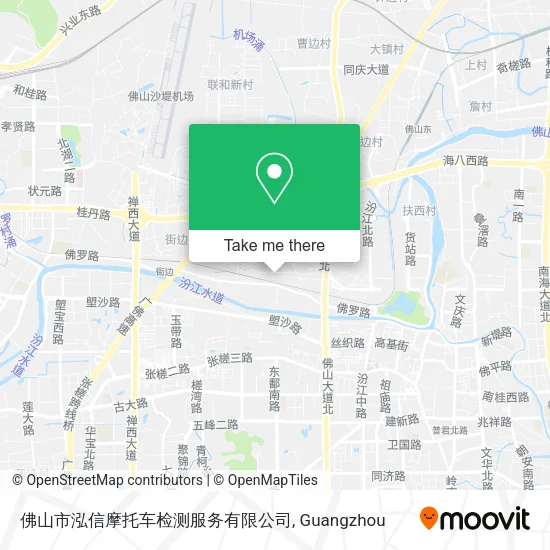 佛山市泓信摩托车检测服务有限公司 map