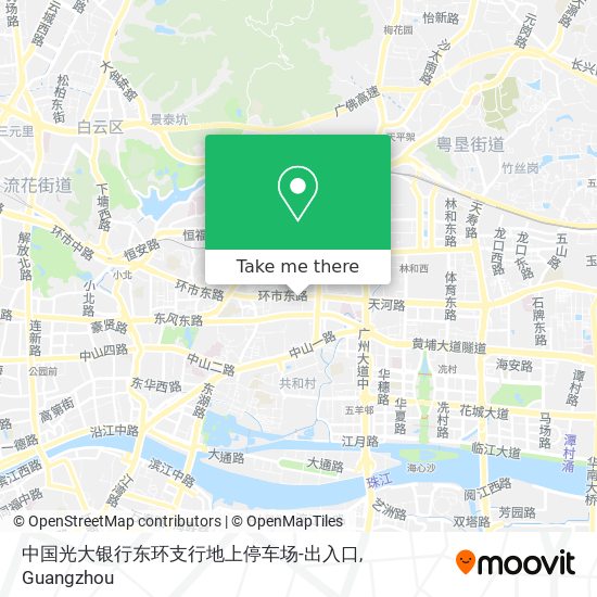 中国光大银行东环支行地上停车场-出入口 map