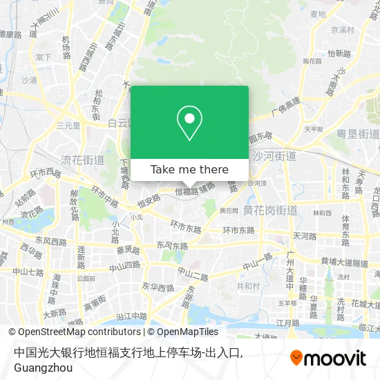 中国光大银行地恒福支行地上停车场-出入口 map