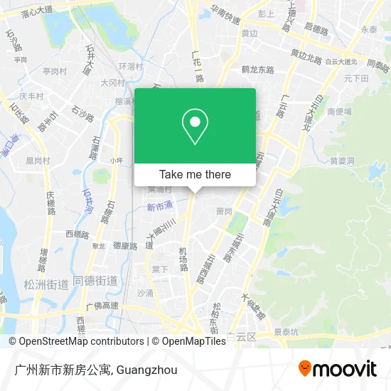 广州新市新房公寓 map