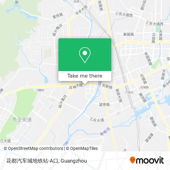 花都汽车城地铁站-A口 map