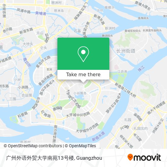 广州外语外贸大学南苑13号楼 map