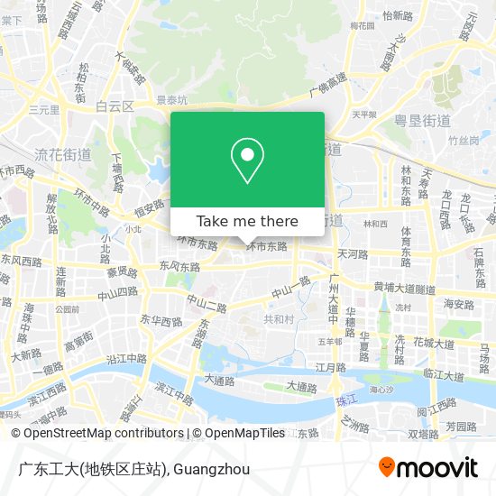 广东工大(地铁区庄站) map
