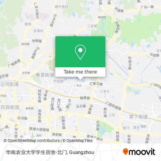 华南农业大学学生宿舍-北门 map
