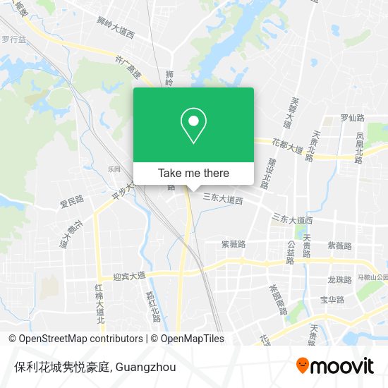保利花城隽悦豪庭 map