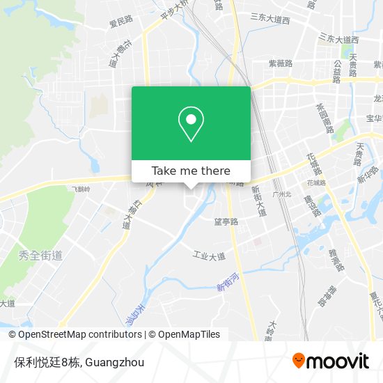 保利悦廷8栋 map