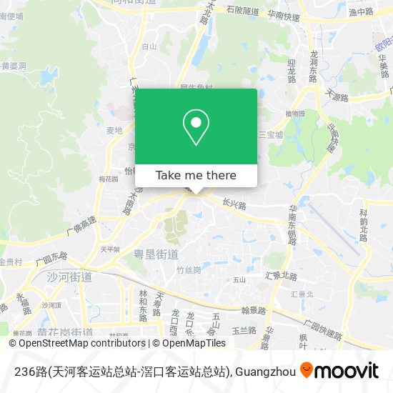 236路(天河客运站总站-滘口客运站总站) map