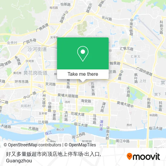 好又多量贩超市岗顶店地上停车场-出入口 map