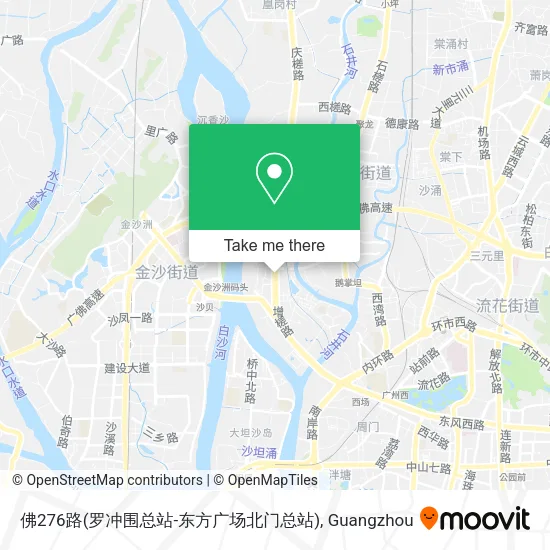 佛276路(罗冲围总站-东方广场北门总站) map