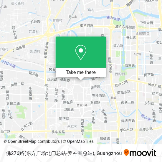 佛276路(东方广场北门总站-罗冲围总站) map