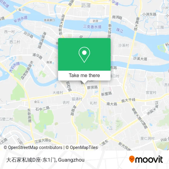 大石家私城D座-东1门 map