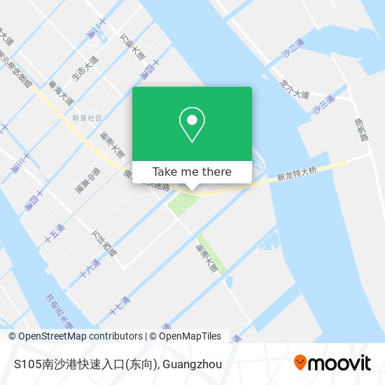S105南沙港快速入口(东向) map