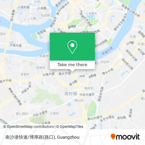 南沙港快速/博厚路(路口) map