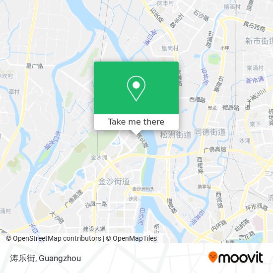 涛乐街 map