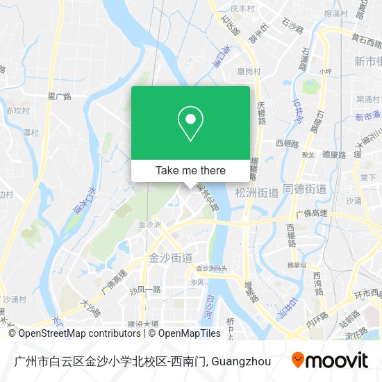 广州市白云区金沙小学北校区-西南门 map