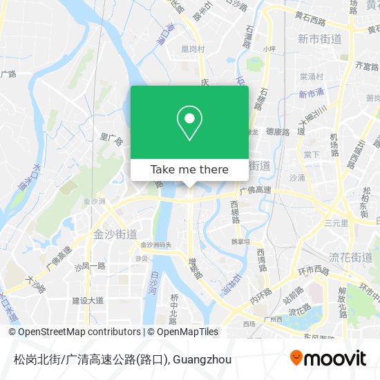 松岗北街/广清高速公路(路口) map