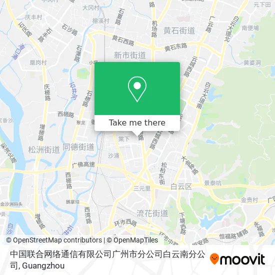 中国联合网络通信有限公司广州市分公司白云南分公司 map