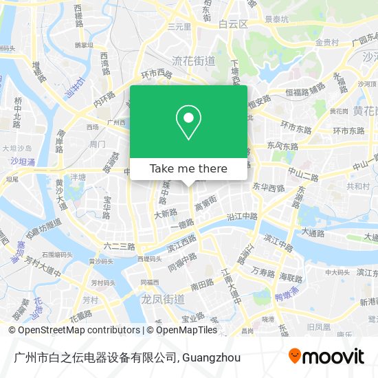 广州市白之伝电器设备有限公司 map