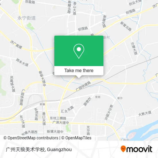 广州天狼美术学校 map