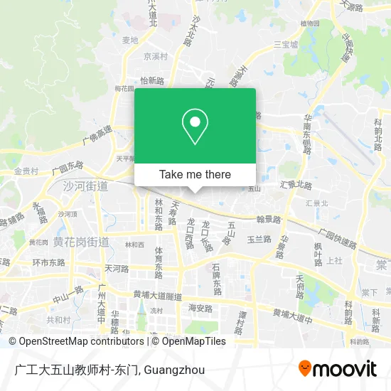 广工大五山教师村-东门 map