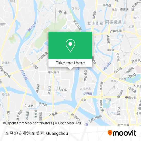 车马炮专业汽车美容 map