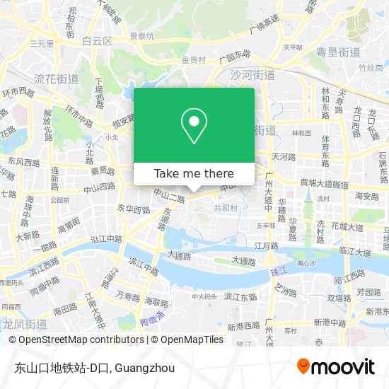 东山口地铁站-D口 map