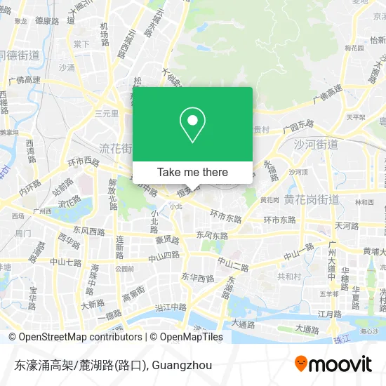 东濠涌高架/麓湖路(路口) map