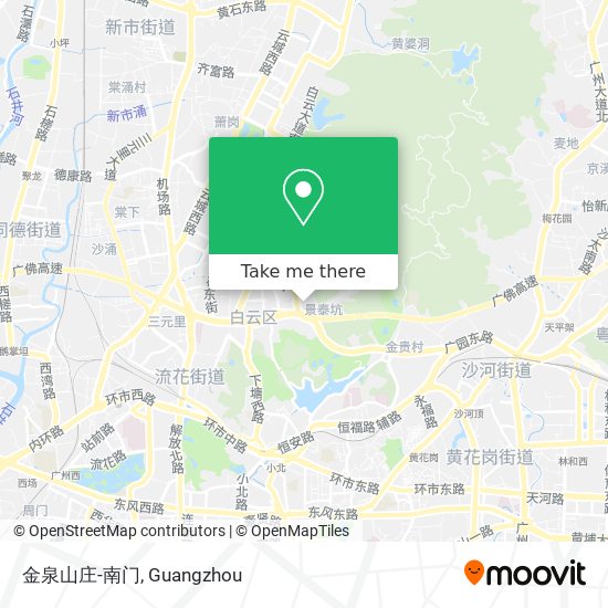金泉山庄-南门 map