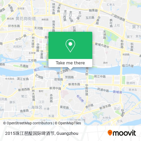 2015珠江琶醍国际啤酒节 map