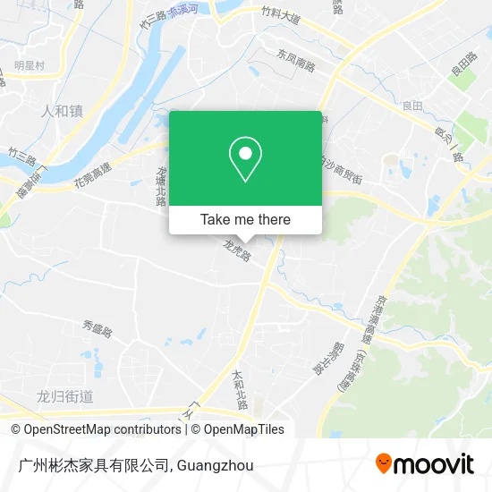 广州彬杰家具有限公司 map