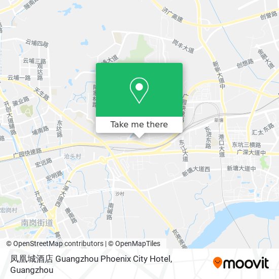 凤凰城酒店 Guangzhou Phoenix City Hotel map