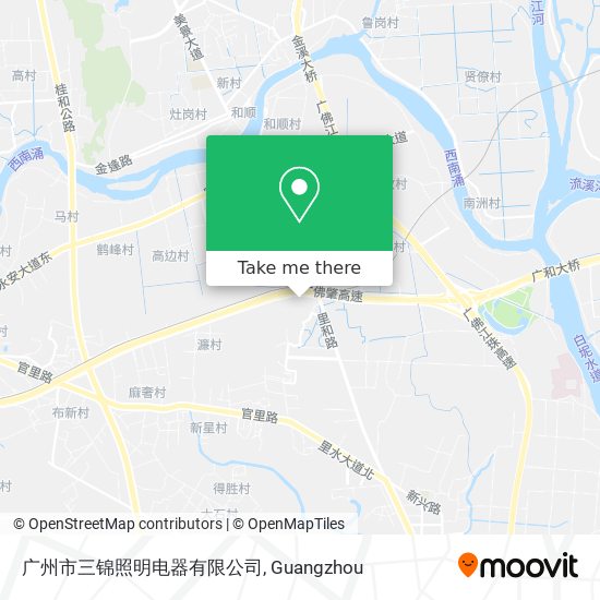 广州市三锦照明电器有限公司 map