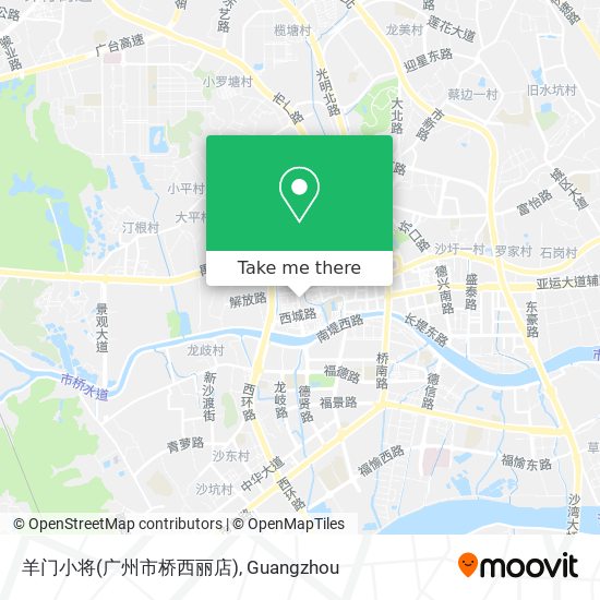 羊门小将(广州市桥西丽店) map