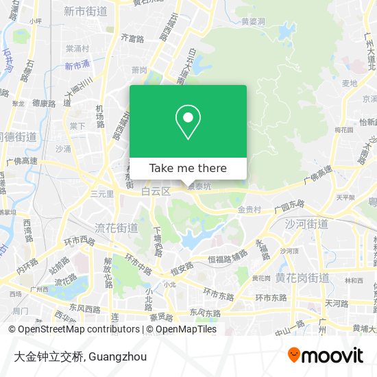 大金钟立交桥 map