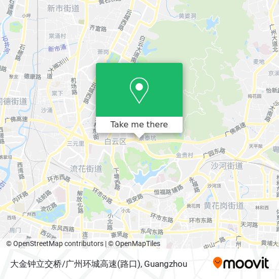 大金钟立交桥/广州环城高速(路口) map