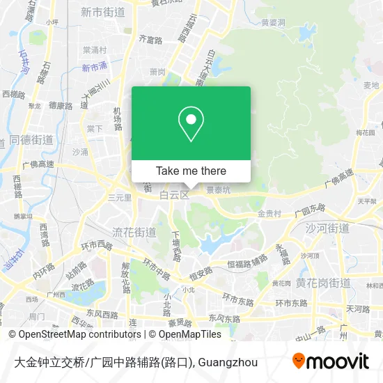 大金钟立交桥/广园中路辅路(路口) map