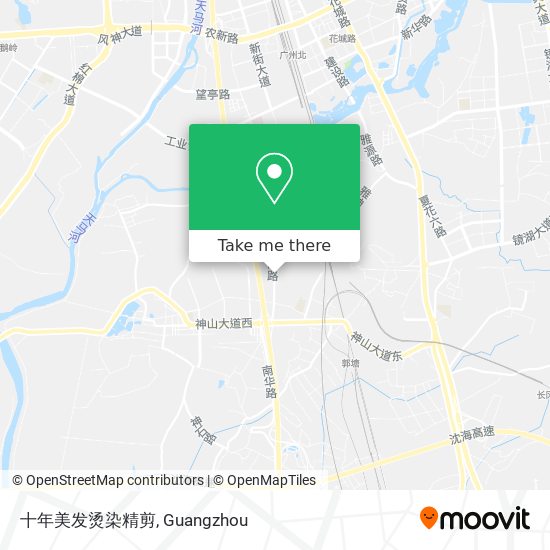 十年美发烫染精剪 map