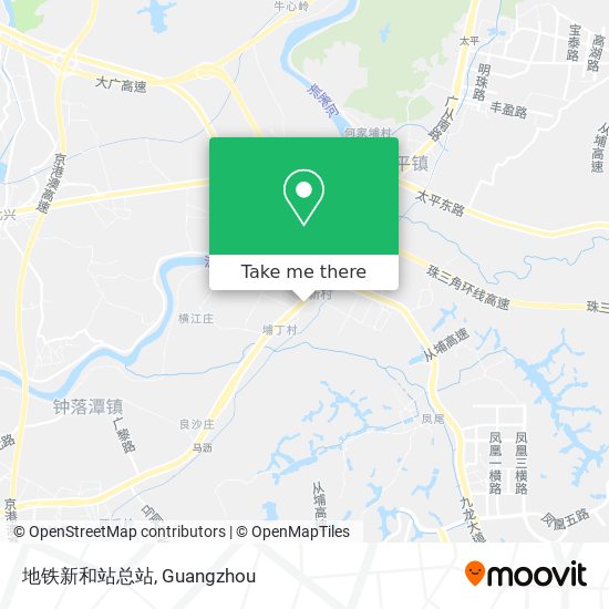 地铁新和站总站 map