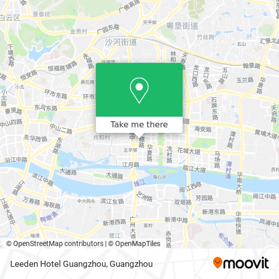 Leeden Hotel Guangzhou map