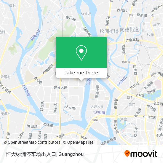 恒大绿洲停车场出入口 map