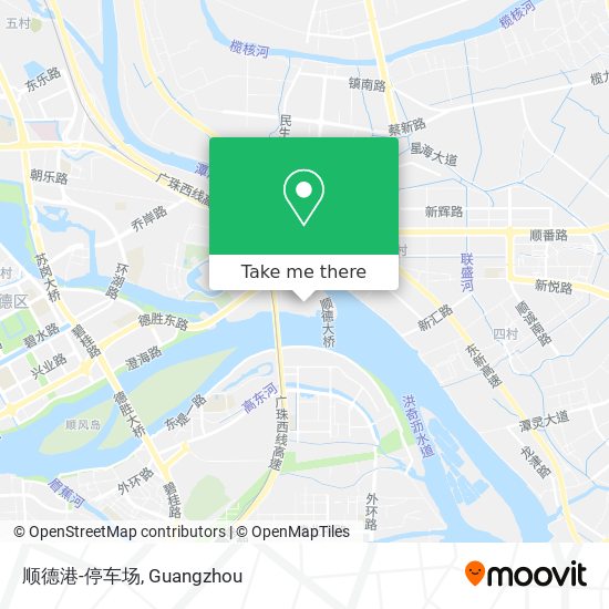 顺德港-停车场 map
