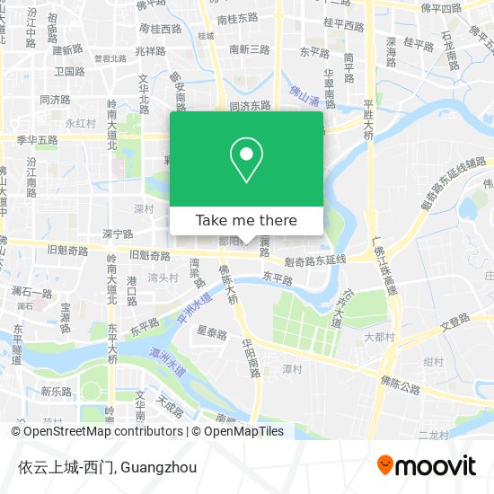 依云上城-西门 map