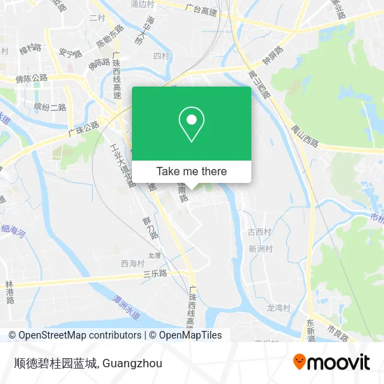 顺德碧桂园蓝城 map