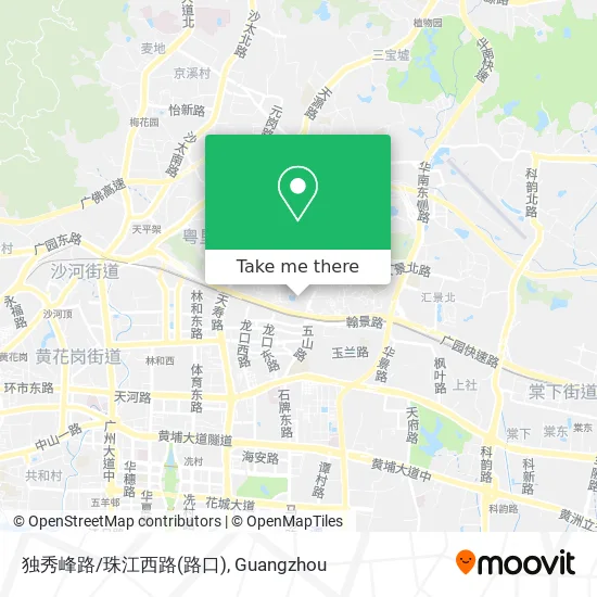 独秀峰路/珠江西路(路口) map